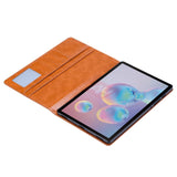 Samsung Galaxy Tab S7 FE Læder Cover med Kortholder & Ståfunktion - Sort