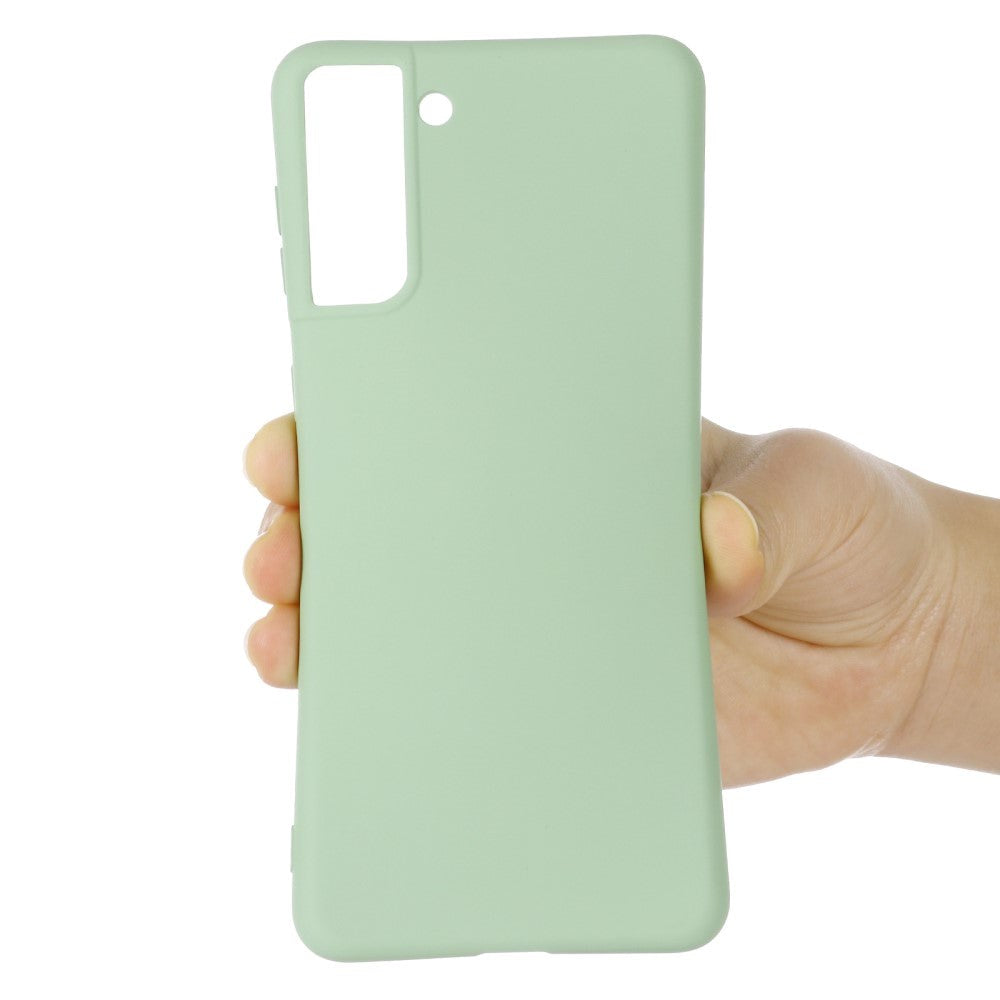 Samsung Galaxy S21 FE (5G) Liquid Silikone Bagside Cover - Grøn