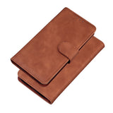 EIDERWOOD - Samsung Galaxy A22 (5G) - Kunstlæder Flip Cover m. Kortholder & Ståfunktion - Brun