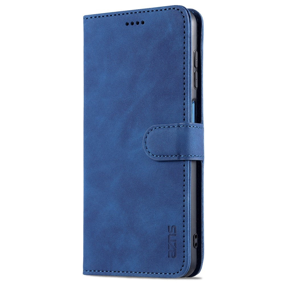 EIDERWOOD - Samsung Galaxy A12 - Kunstlæder Flip Cover m. Kortholder & Ståfunktion - Blå