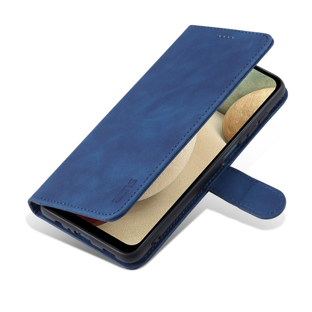 EIDERWOOD - Samsung Galaxy A12 - Kunstlæder Flip Cover m. Kortholder & Ståfunktion - Blå