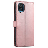 EIDERWOOD - Samsung Galaxy A12 - Kunstlæder Flip Cover m. Kortholder & Ståfunktion - Rose Gold