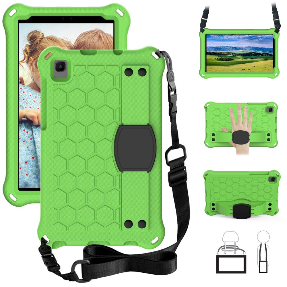 Samsung Galaxy Tab A7 Lite 8.7" Håndværker Case m. Bærestrop & Skulderstrop - Grøn