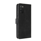 Samsung Galaxy A03s Læder Flip Cover m. Pung - Sort