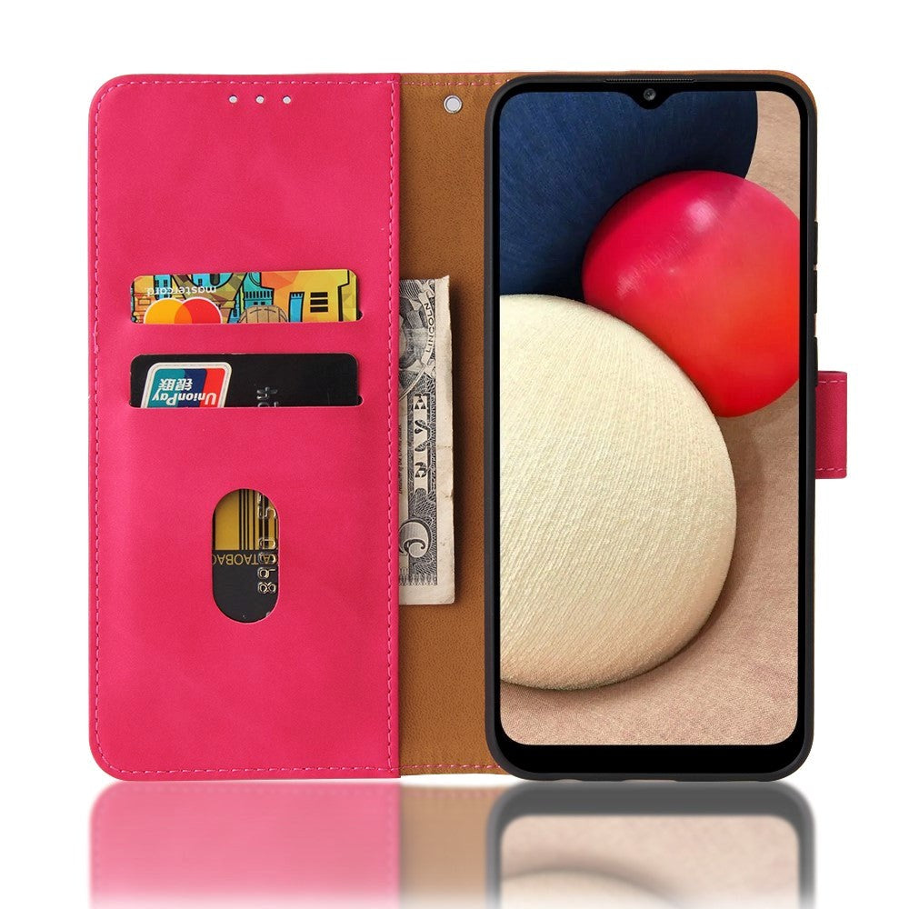 Samsung Galaxy A03s Læder Flip Cover m. Pung - Pink