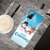 Samsung Galaxy A03s TPU Plast Julecover - Merry Christmas - Julemand & Venner