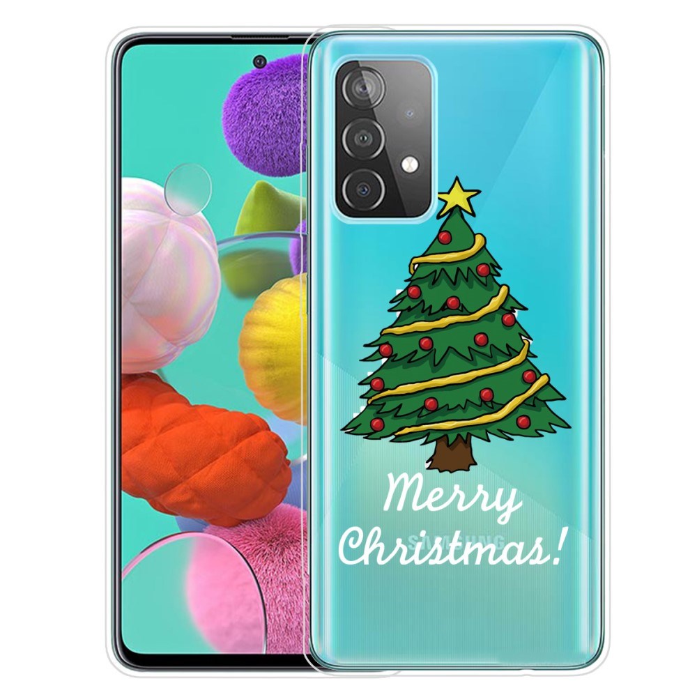 Samsung Galaxy A32 (4G) TPU Plast Julecover - Merry Christmas - Juletræ