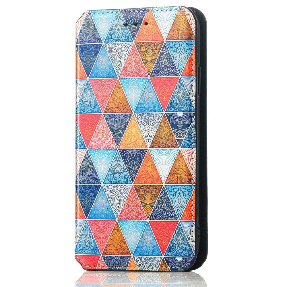 Samsung Galaxy A32 (4G) Caseneo Læder Flip Cover m. Pung & Farverigt Print - Mandala