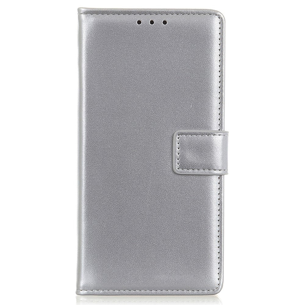 Samsung Galaxy M52 (5G) Folio Læder Flip Cover m. Pung - Sølv