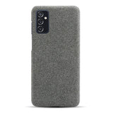 Samsung Galaxy M52 (5G) KSQ Stof Plastik Bagside Cover - Mørkgrå