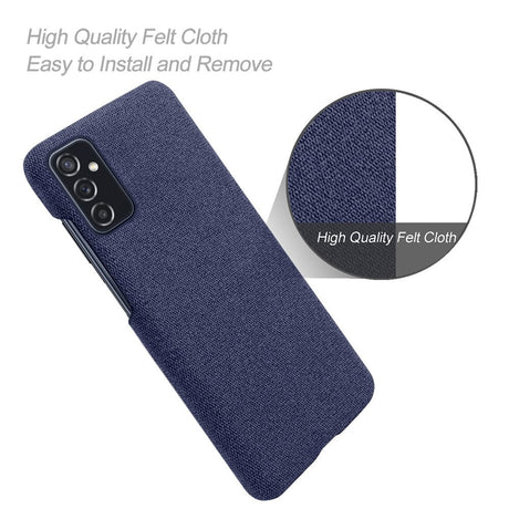 Samsung Galaxy M52 (5G) KSQ Stof Plastik Bagside Cover - Blå