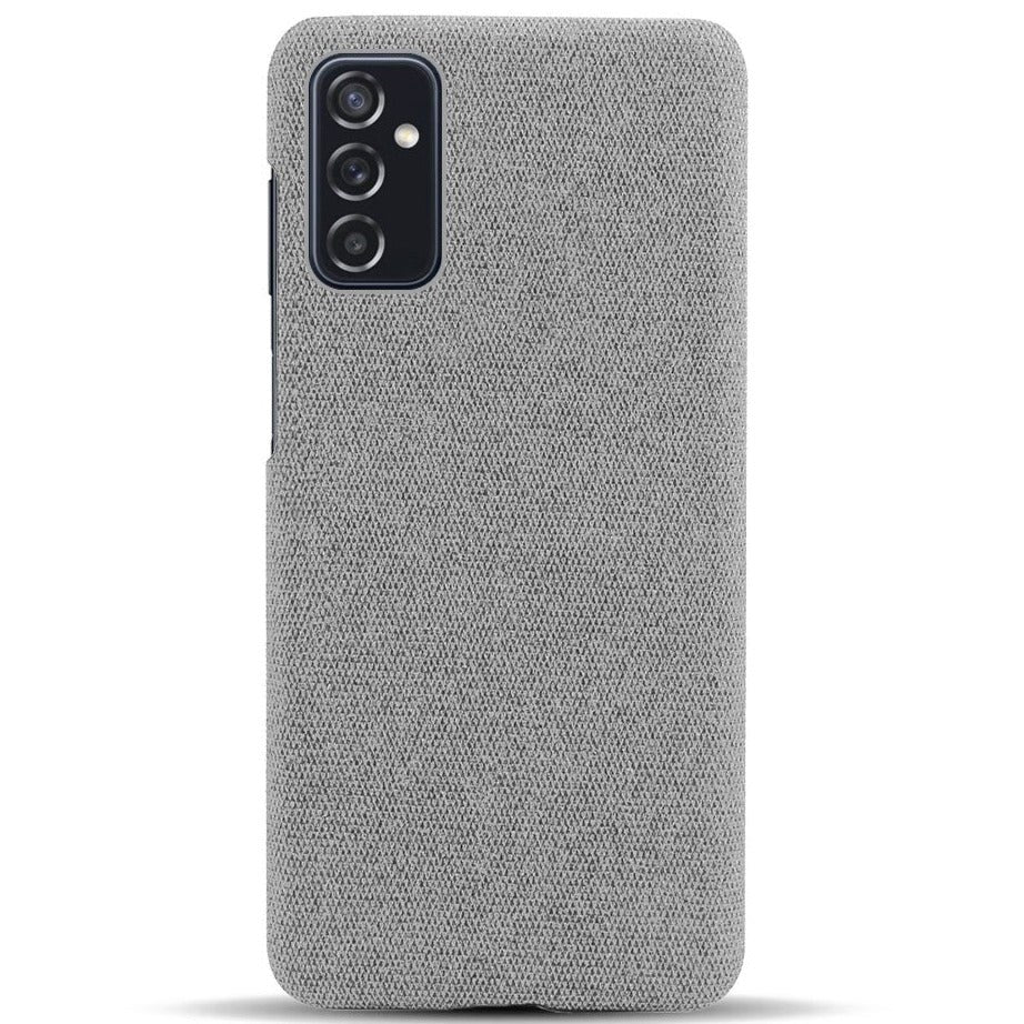 Samsung Galaxy M52 (5G) KSQ Stof Plastik Bagside Cover - Grå