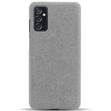 Samsung Galaxy M52 (5G) KSQ Stof Plastik Bagside Cover - Grå