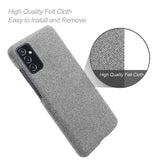 Samsung Galaxy M52 (5G) KSQ Stof Plastik Bagside Cover - Grå
