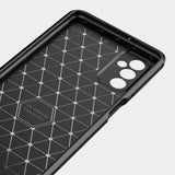 Samsung Galaxy M52 (5G) Brushed Carbon Bagside Cover - Blå