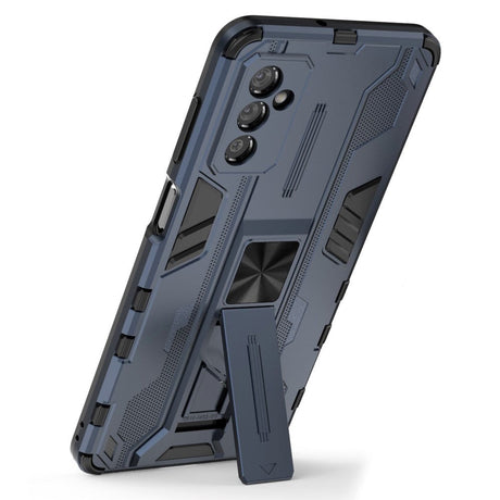 Samsung Galaxy M52 (5G) Håndværker Bagside cover m. Kickstand - Blå