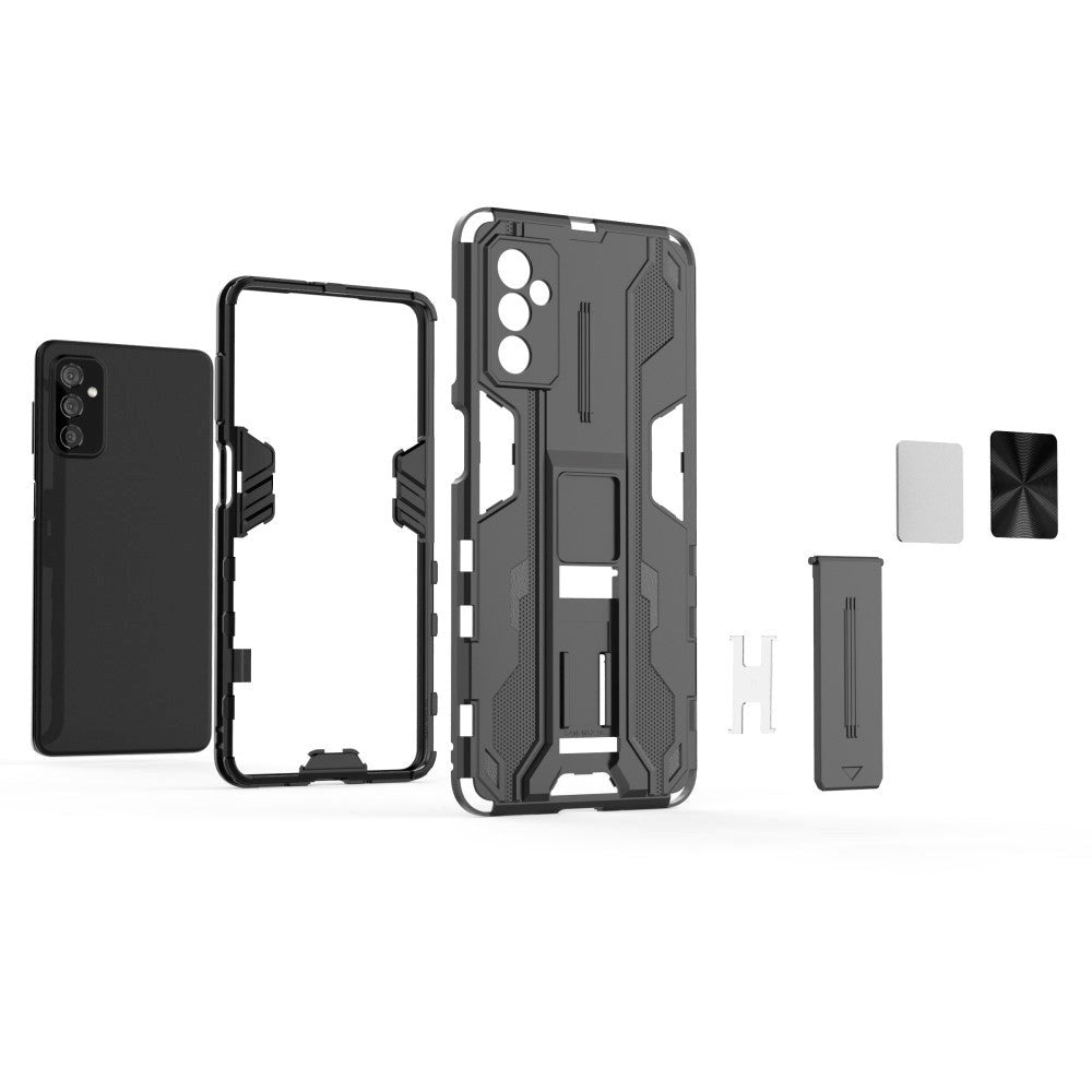 Samsung Galaxy M52 (5G) Håndværker Bagside cover m. Kickstand - Sølv