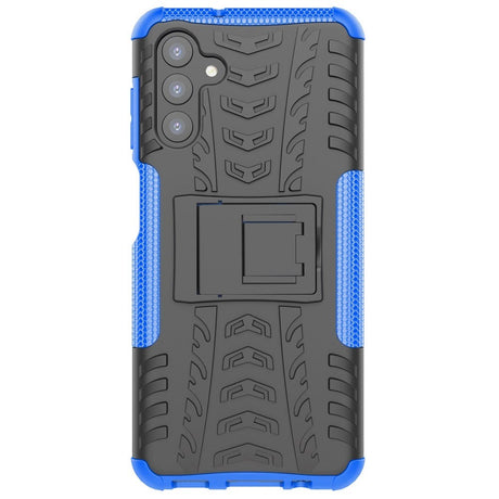 Samsung Galaxy A04s / A13 (5G) Cool Tyre Håndværker Bagside Cover m. Stander - Blå