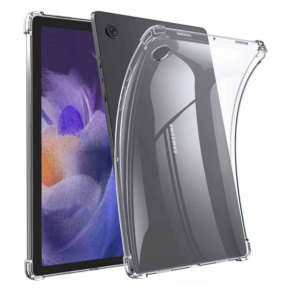 Samsung Galaxy Tab A8 10.5" (2021) Fleksibelt TPU Plastik Bagside Cover - Gennemsigtig