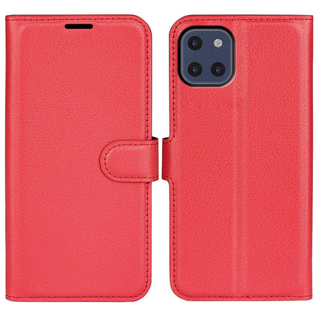 Samsung Galaxy A03 Litchi imiteret Læder Cover m. Pung - Rød