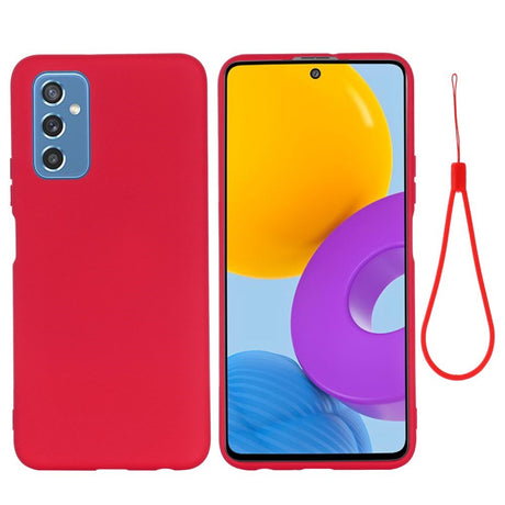 Samsung Galaxy M52 (5G) Liquid Silikone Bagside Cover - Rød