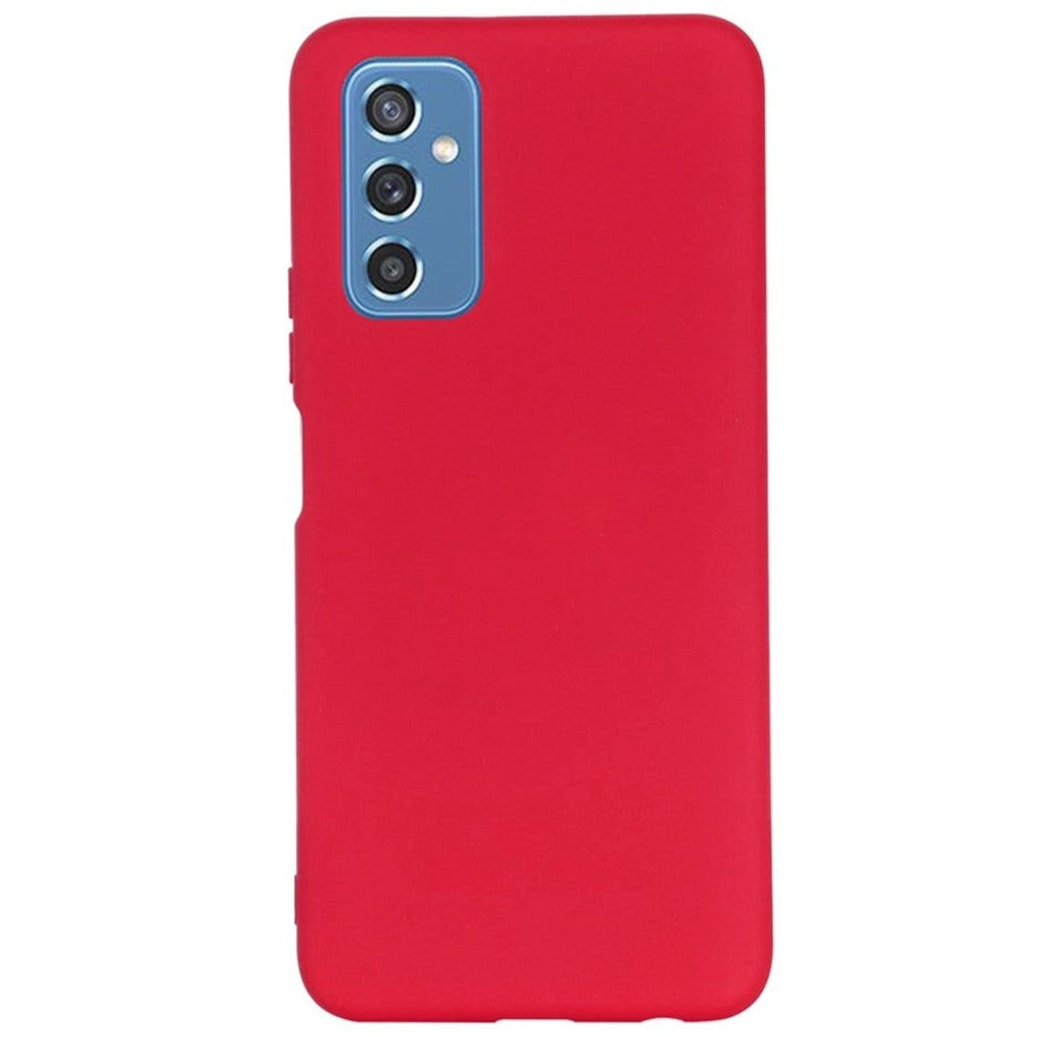 Samsung Galaxy M52 (5G) Liquid Silikone Bagside Cover - Rød