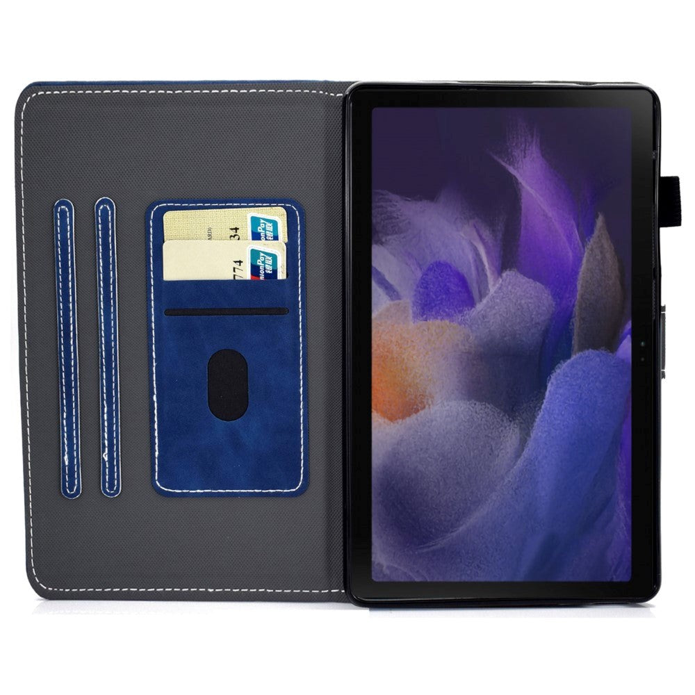 Samsung Galaxy Tab A8 10.5 (2021) Flip Cover m. Pung & Styluspen Holder - Blå