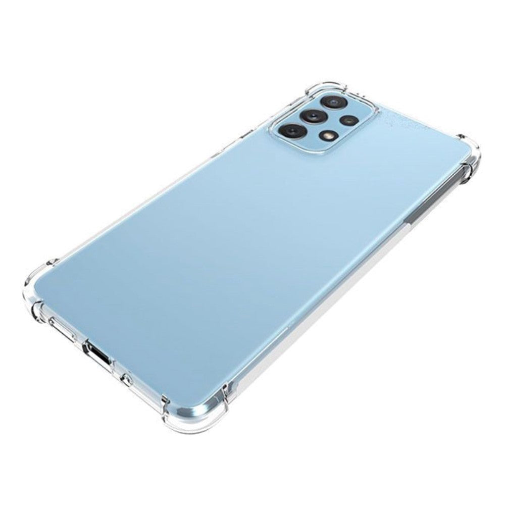 Samsung Galaxy A73 (5G) Shockproof Fleksibelt Plastik Bagside Cover - Gennemsigtig