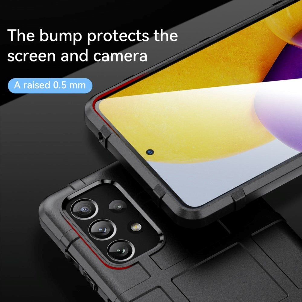 Samsung Galaxy A73 (5G) Rugged Shield Series Håndværker Bagside Cover - Sort