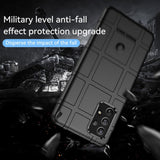 Samsung Galaxy A73 (5G) Rugged Shield Series Håndværker Bagside Cover - Sort