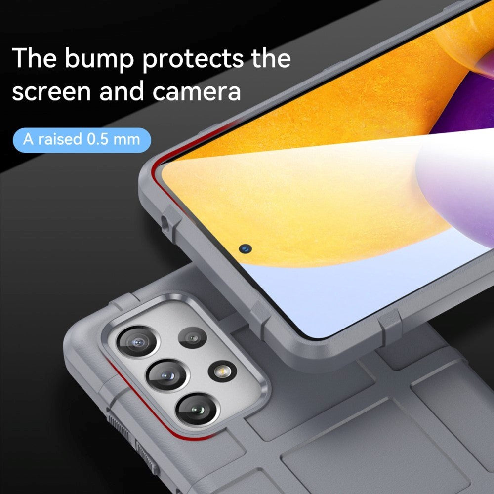 Samsung Galaxy A73 (5G) Rugged Shield Series Håndværker Bagside Cover - Grå