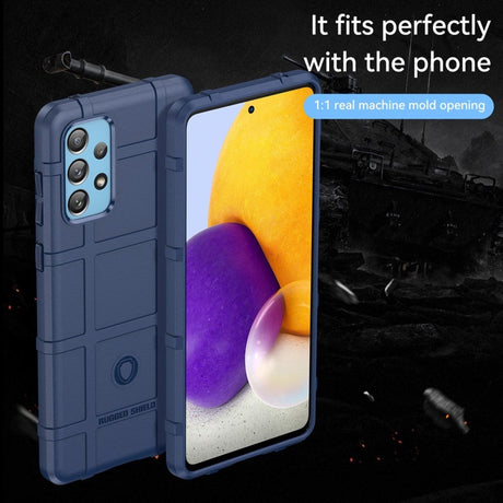 Samsung Galaxy A73 (5G) Rugged Shield Series Håndværker Bagside Cover - Blå