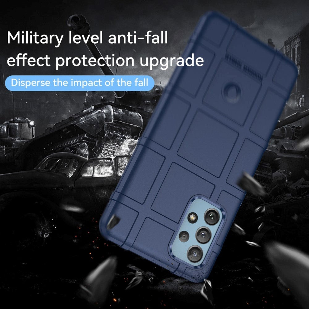 Samsung Galaxy A73 (5G) Rugged Shield Series Håndværker Bagside Cover - Blå