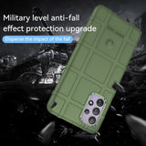 Samsung Galaxy A73 (5G) Rugged Shield Series Håndværker Bagside Cover - Grøn