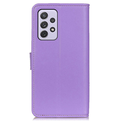 Samsung Galaxy A73 (5G) Læder Flip Cover m. Pung - Lilla