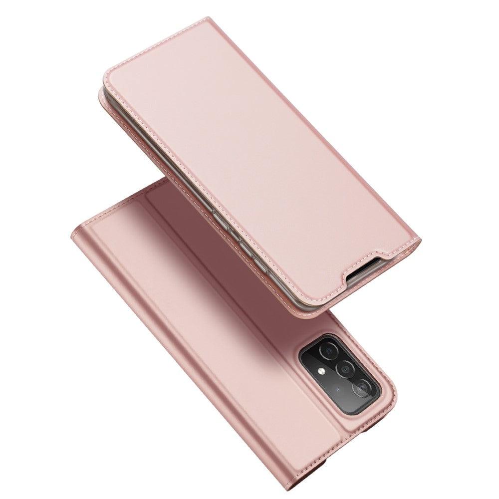 Samsung Galaxy A73 (5G) DUX DUCIS Skin Pro Series Thin Wallet Flip Cover - Rose Gold