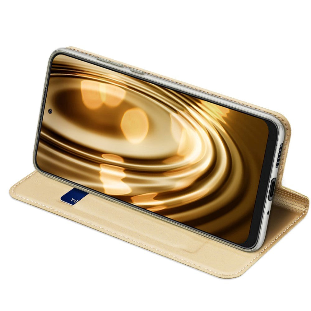 Samsung Galaxy A73 (5G) DUX DUCIS Skin Pro Series Thin Wallet Flip Cover - Guld