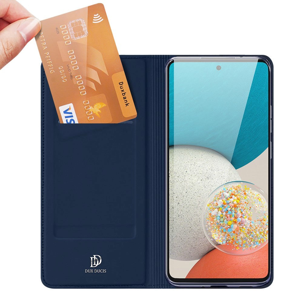 Samsung Galaxy A73 (5G) DUX DUCIS Skin Pro Series Thin Wallet Flip Cover - Blå