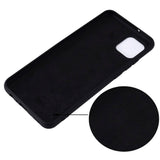 Samsung Galaxy A03 Liquid Bagside Cover m. Strop i Silikone - Sort