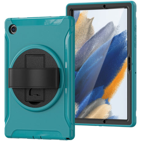 Samsung Galaxy Tab A8 10.5" (2021) Håndværker Case - Kickstand & Håndholder - Blå