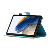 Samsung Galaxy Tab A8 10.5" (2021) Læder Flip Cover m. Ståfunktion & Kortholder - Ulv