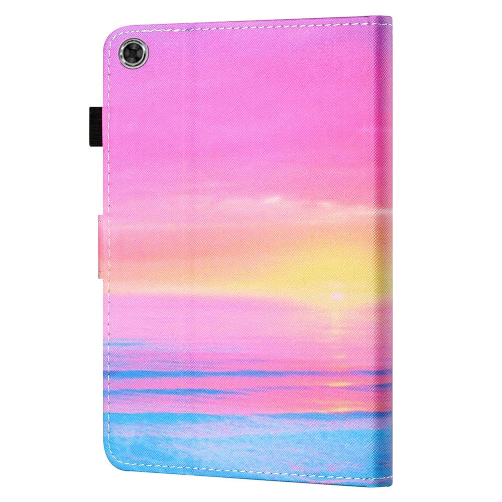 Samsung Galaxy Tab A8 10.5" (2021) Læder Flip Cover m. Ståfunktion & Kortholder - Solnedgang