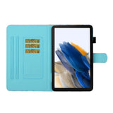 Samsung Galaxy Tab A8 10.5" (2021) Læder Flip Cover m. Ståfunktion & Kortholder - Solnedgang