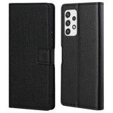 EIDERWOOD Samsung Galaxy A23 / A23 (5G) Kunstlæder Flip Cover m. Pung & Ståfunktion - Sort
