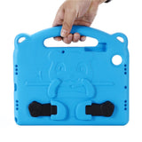 Samsung Galaxy Tab A8 10.5" (2021) Cover til Børn - Panda Kickstand Cover - Blå