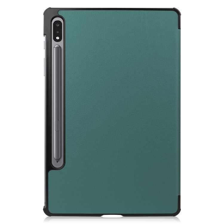 Samsung Galaxy Tab S8 - EIDERWOOD Kunstlæder Trifold Flip Cover - Grøn