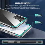 Samsung Galaxy S21 Crystal Clear Hybrid Plastik Bagside Cover - Gennemsigtig