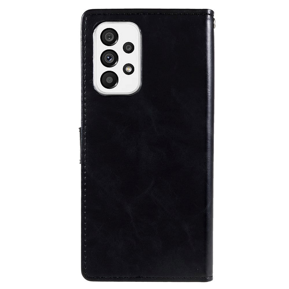 GOOSPERY Blue Moon Samsung Galaxy A73 (5G) Læder Cover m. Pung - Sort