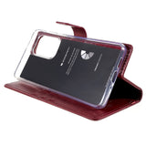 GOOSPERY Blue Moon Samsung Galaxy A73 (5G) Læder Cover m. Pung - Brun