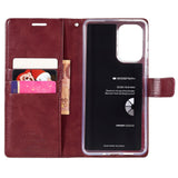 GOOSPERY Blue Moon Samsung Galaxy A73 (5G) Læder Cover m. Pung - Brun